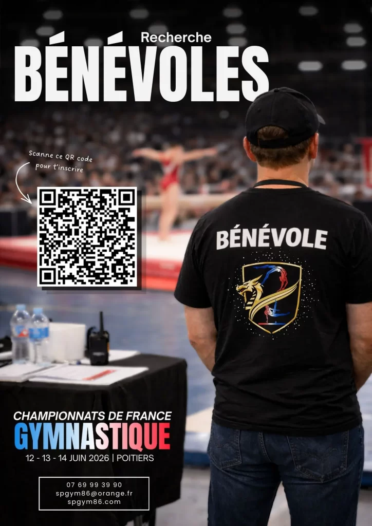 benevole france 2026 gymnastique poitiers